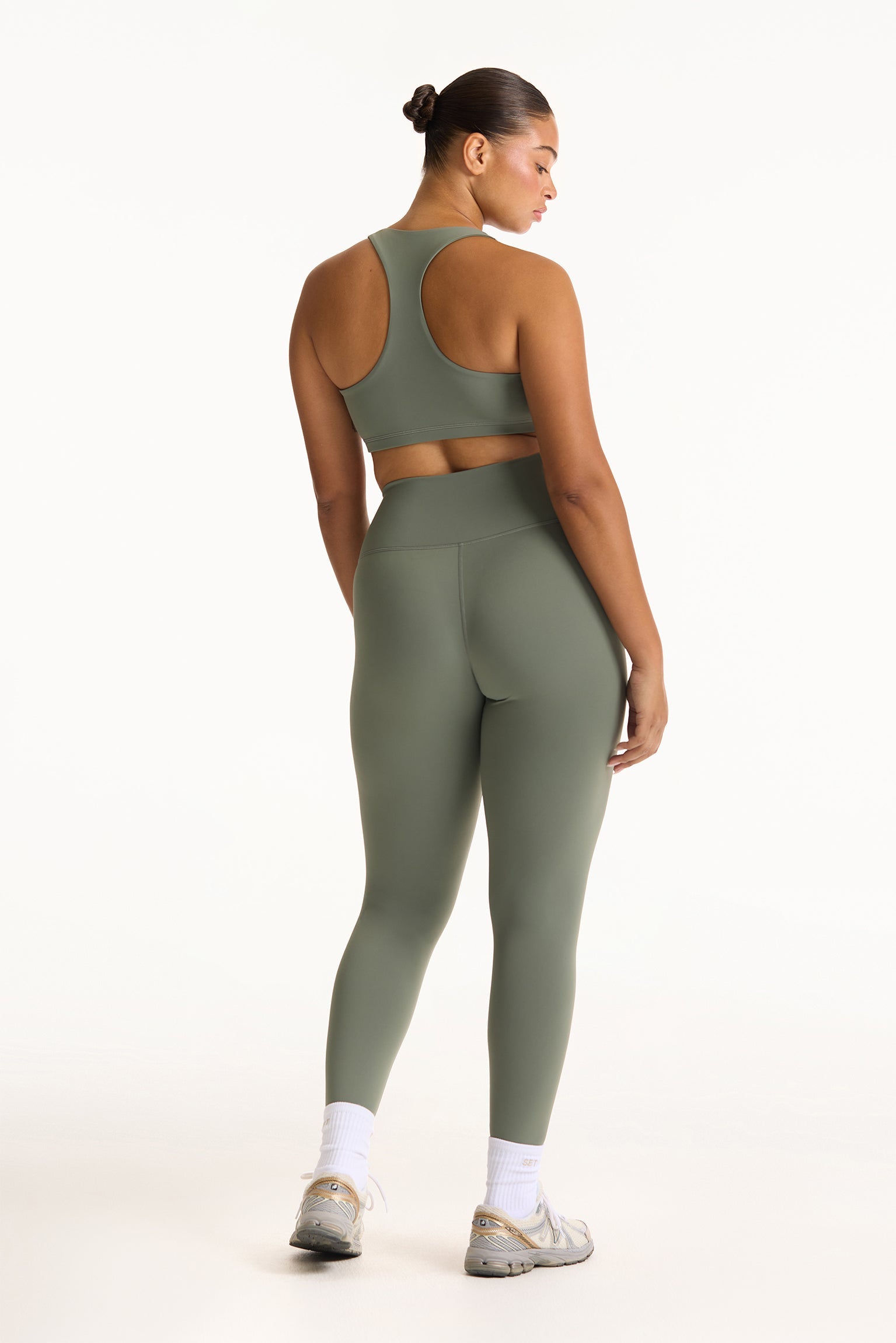 SPORTBODY® SPORTY DRILL BRA - KELP