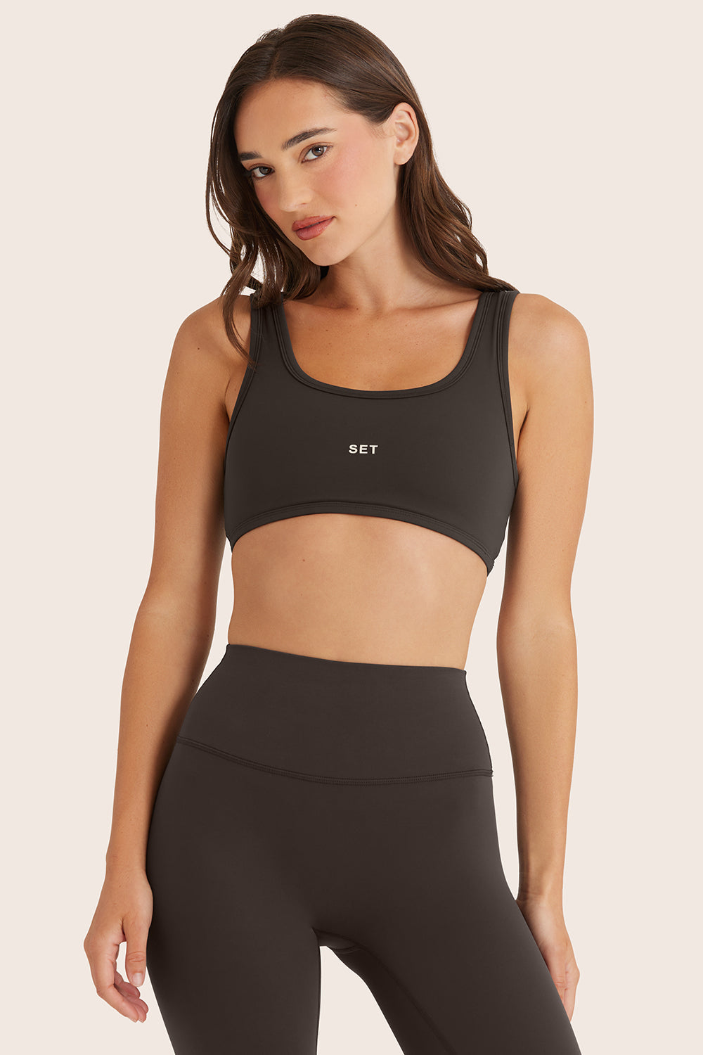 AIRLUXE™ BREATHE SCOOP BRA - BIRTHDAY ESPRESSO