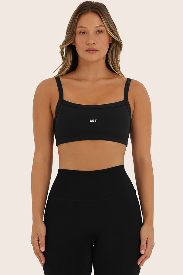 SPORTBODY® SPORTY SCOOP BRA - ONYX