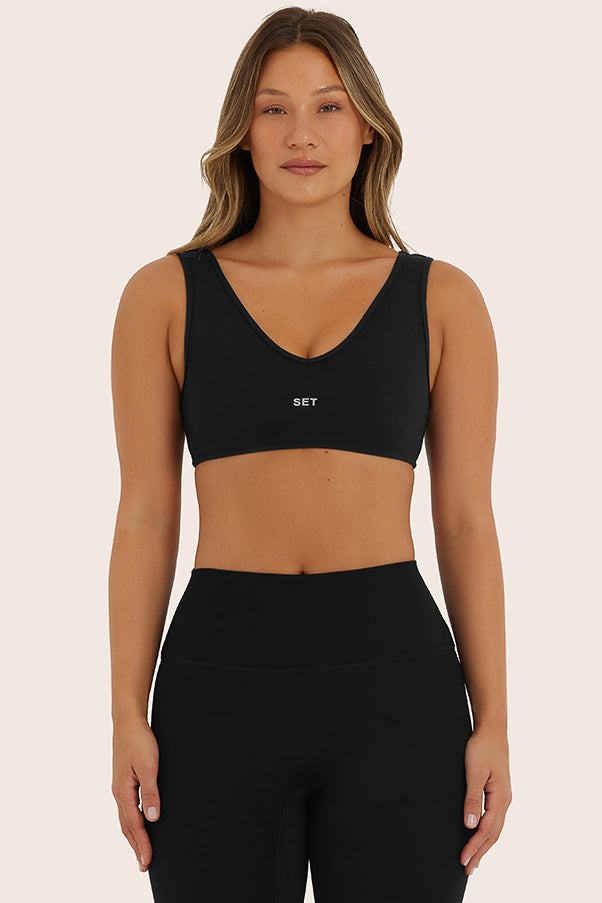 SPORTBODY® SPORTY DIP BRA - ONYX