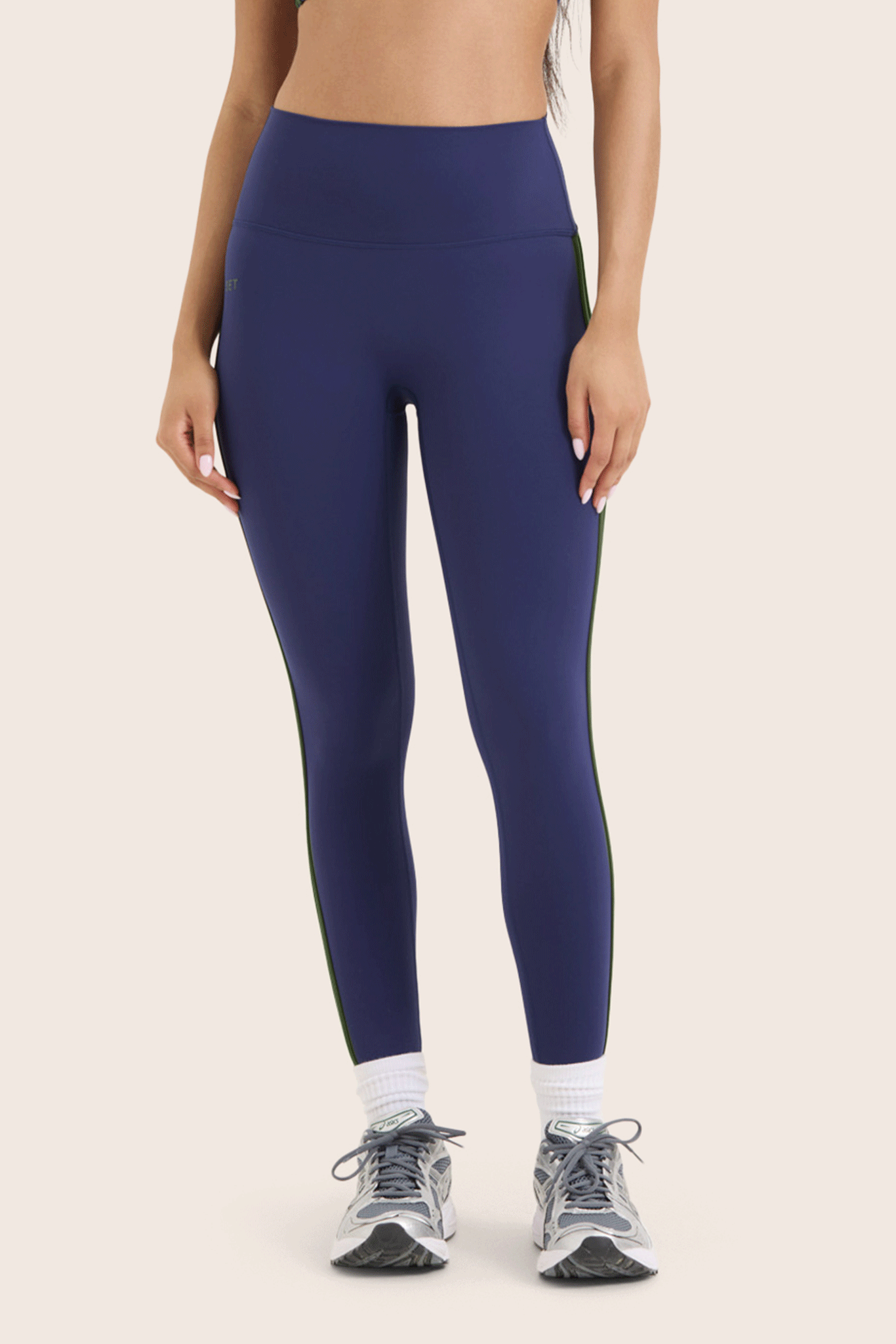 SPORTBODY® SPORTY DUO STRIPE LEGGINGS - LAKE
