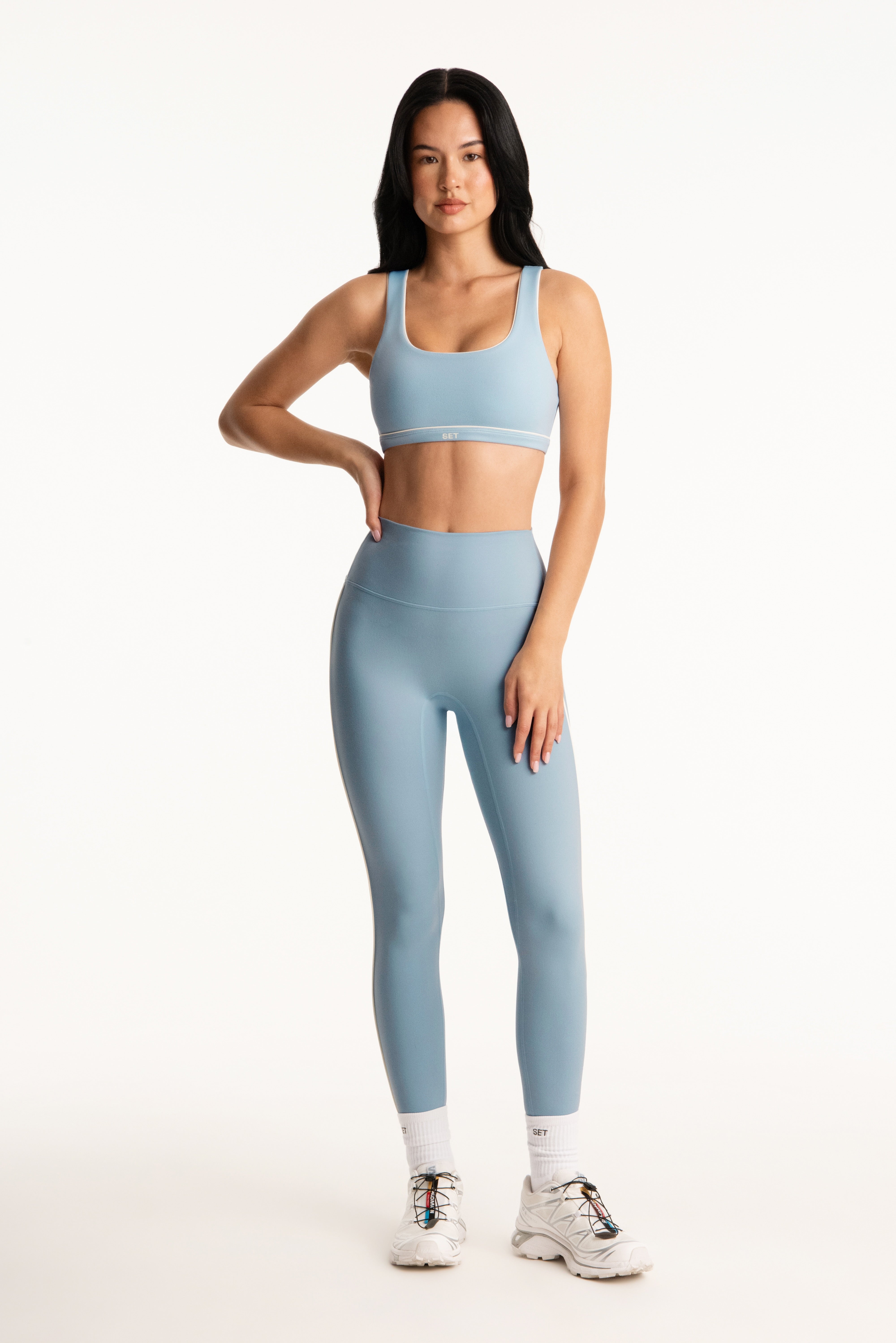 FORMCLOUD® CLOUD PARKE PIPE HIGH-RISE LEGGINGS - OVERCAST